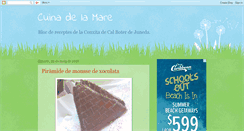Desktop Screenshot of cuinadelamare.com